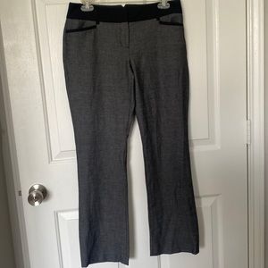 EXPRESS COLUMNIST TROUSERS/SLACKS GRAY AND BLACK SIZE 4s